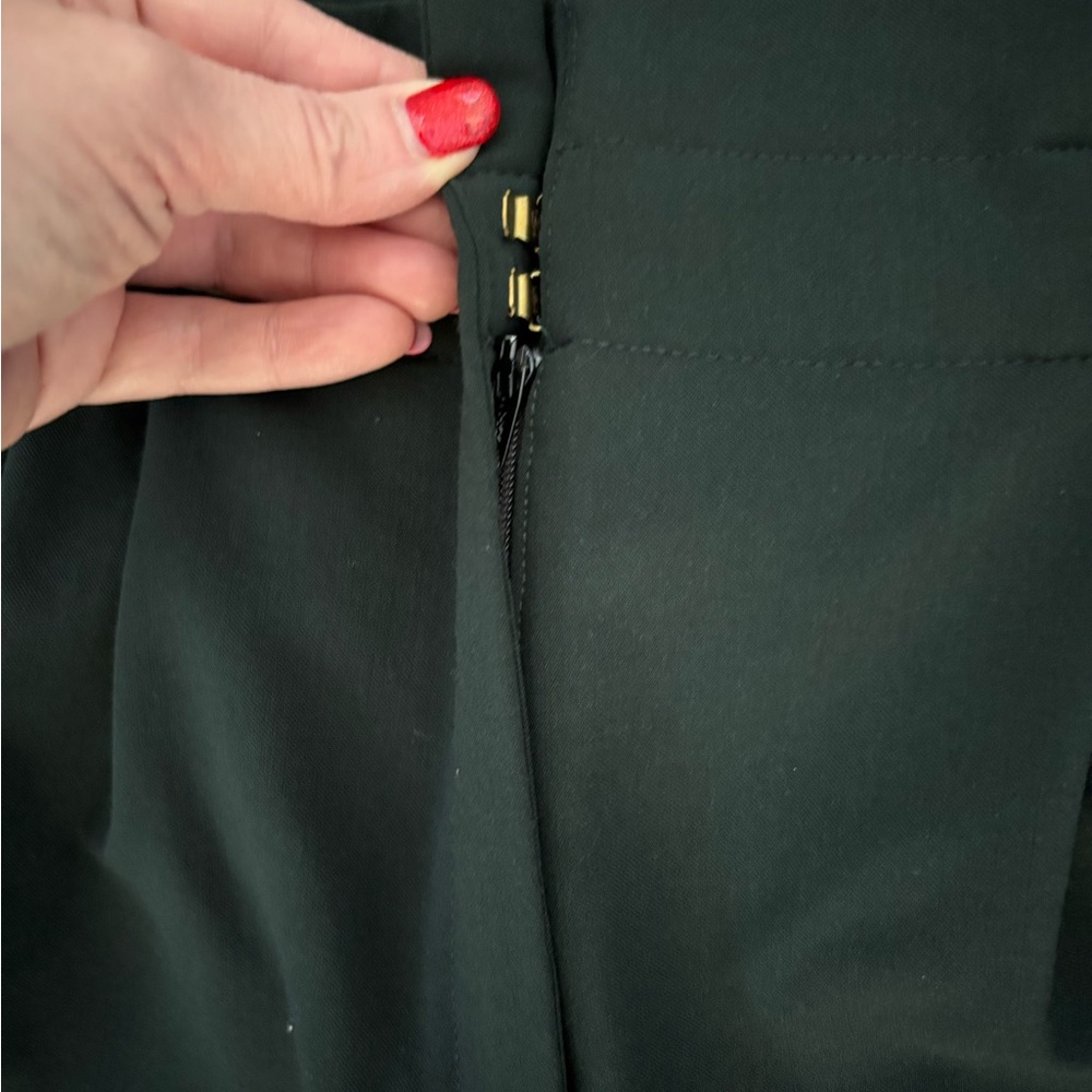 Massimo DUTTI Forest Green Carrot Fit Trousers Size 10 - Picture 8 of 17